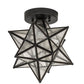 Meyda 9"W Moravian Star Flushmount '155264