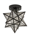 Meyda 9"W Moravian Star Flushmount '155264