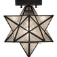Meyda 9"W Moravian Star Flushmount '155264