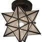Meyda 9"W Moravian Star Flushmount '155264