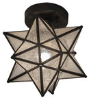 Meyda 9"W Moravian Star Flushmount '155264