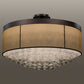 Meyda 72"w Cilindro Bulle Semi-flushmount- 158190