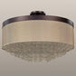 Meyda 72"w Cilindro Bulle Semi-flushmount- 158190