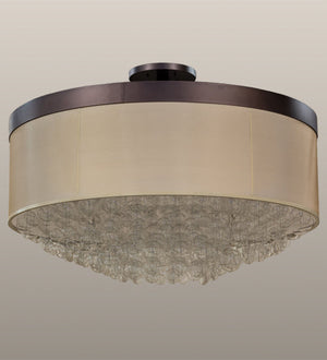 Meyda 72"w Cilindro Bulle Semi-flushmount- 158190