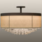Meyda 72"w Cilindro Bulle Semi-flushmount- 158190