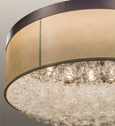 Meyda 72"w Cilindro Bulle Semi-flushmount- 158190