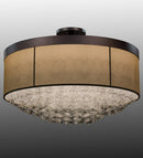 Meyda 72"w Cilindro Bulle Semi-flushmount- 158190