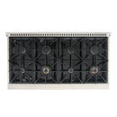 Kucht Signature 48-Inch Pro-Style Dual Fuel Range in Stainless Steel with White Oven Door & Rose Gold KDF482-W-ROSE