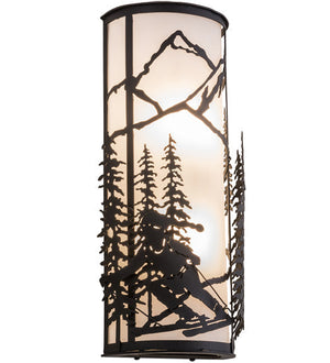 Meyda 9"W Alpine Left Wall Sconce '161243