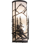 Meyda 9"W Alpine Left Wall Sconce '161243