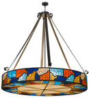 Meyda 77"W Mosaico Inverted Pendant '161807