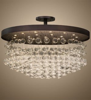 Meyda 72"W Bulle Semi-Flushmount- 163979
