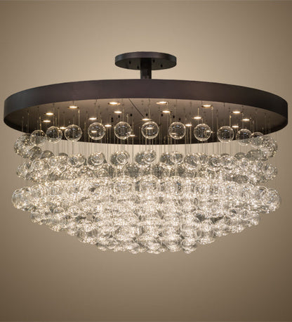 Meyda 72"W Bulle Semi-Flushmount- 163979