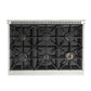 Kucht Signature 36-Inch Pro-Style Dual Fuel Range in Stainless Steel with Black Oven Door & Rose Gold Accents KDF362-K-ROSE