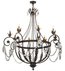 Meyda  45"W Antonia 8 LT Chandelier- 167783