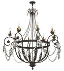 Meyda  45"W Antonia 8 LT Chandelier- 167783