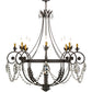 Meyda  45"W Antonia 8 LT Chandelier- 167783