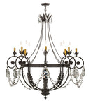 Meyda  45"W Antonia 8 LT Chandelier- 167783