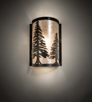 Meyda 8" Wide Tall Pines Wall Sconce '178370