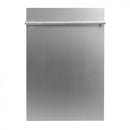 18 in. Compact Stainless Steel Top Control Dishwasher with Stainless Steel Tub and Modern Style Handle 40dBa