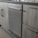 18 in. Compact Stainless Steel Top Control Dishwasher with Stainless Steel Tub and Modern Style Handle 40dBa