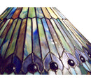 Meyda 8"W Tiffany Jeweled Peacock Wall Sconce '18525