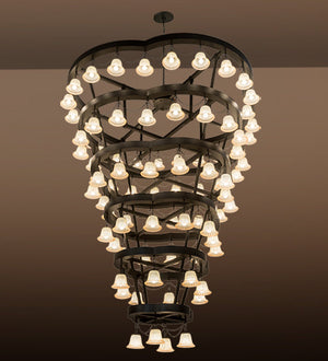Meyda 96"W Cretella 84 LT Chandelier 188852
