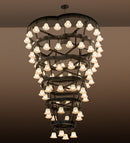 Meyda 96"W Cretella 84 LT Chandelier 188852