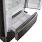 FORNO Bovino 33" French Door Refrigerator in Stainless Steel, 19cuft with Built-in style Grille Trim Kit - FFFFD1907-37SG