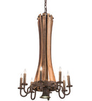 Meyda 20"W Barrel Stave Madera 8 LT Chandelier 191707