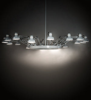 Meyda 94" Wide Drafter's Lamp Chandelier 194179