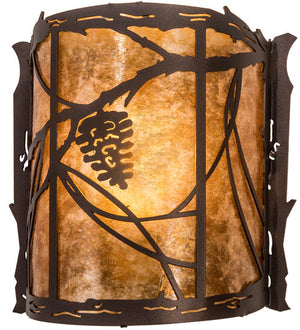 Meyda 9" Wide Whispering Pines Left Wall Sconce 200283