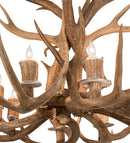 Meyda 38" Wide Antlers Deer 8 Light Chandelier- 200431 - MyBBQDirect