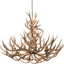 Meyda 52" Wide Antlers Mule Deer 12 Light Chandelier- 200432 - MyBBQDirect