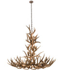 Meyda 52" Wide Antlers Mule Deer 12 Light Chandelier- 200432 - MyBBQDirect