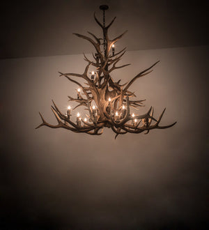 Meyda 72" Wide Antlers Elk 24 Light Chandelier- 200433 - MyBBQDirect