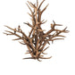 Meyda 59" Wide Antlers Elk 8 Light Chandelier- 200435 - MyBBQDirect