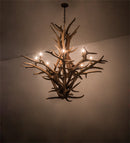 Meyda 59" Wide Antlers Elk 8 Light Chandelier- 200435 - MyBBQDirect