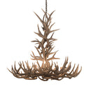 Meyda 43" Wide Antlers Whitetail Deer 8 LT Chandelier- 200436 - MyBBQDirect
