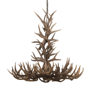 Meyda 43" Wide Antlers Whitetail Deer 8 LT Chandelier- 200436 - MyBBQDirect