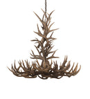 Meyda 43" Wide Antlers Whitetail Deer 8 LT Chandelier- 200436 - MyBBQDirect