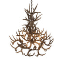 Meyda 43" Wide Antlers Whitetail Deer 8 LT Chandelier- 200436 - MyBBQDirect