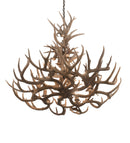 Meyda 43" Wide Antlers Whitetail Deer 8 LT Chandelier- 200436 - MyBBQDirect