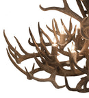 Meyda 43" Wide Antlers Whitetail Deer 8 LT Chandelier- 200436 - MyBBQDirect