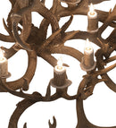 Meyda 43" Wide Antlers Whitetail Deer 8 LT Chandelier- 200436 - MyBBQDirect