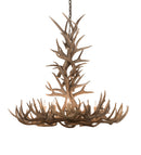 Meyda 43" Wide Antlers Whitetail Deer 8 LT Chandelier- 200436 - MyBBQDirect