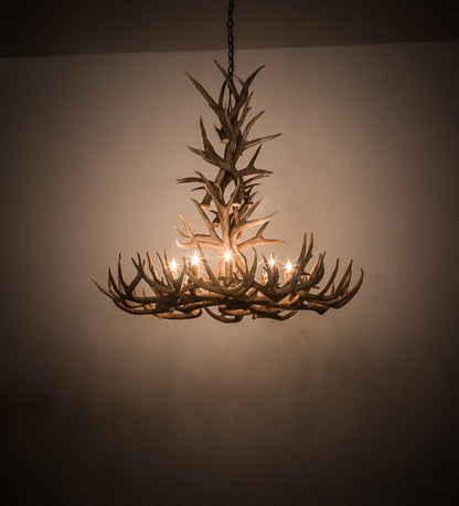 Meyda 43" Wide Antlers Whitetail Deer 8 LT Chandelier- 200436 - MyBBQDirect