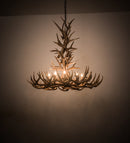 Meyda 43" Wide Antlers Whitetail Deer 8 LT Chandelier- 200436 - MyBBQDirect