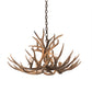 Meyda 33" Wide Antlers Whitetail Deer 4 LT Chandelier- 200437