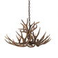 Meyda 33" Wide Antlers Whitetail Deer 4 LT Chandelier- 200437
